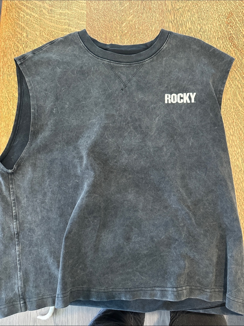 Men’s Crewneck Tank in Charcoal